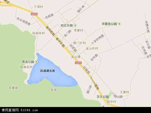 龙山镇地图 