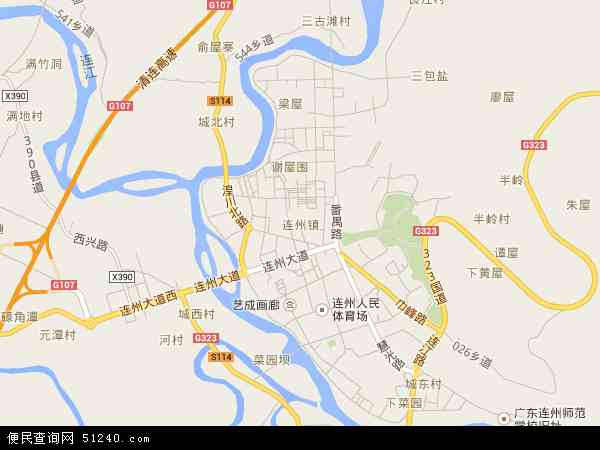 连州市连州镇地图图片