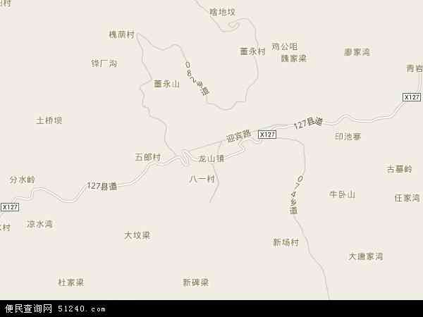 龙山镇地图 - 龙山镇电子地图 - 龙山镇高清地图 - 2024年龙山镇地图