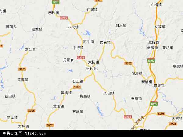 平远县地图 - 平远县电子地图 - 平远县高清地图 - 2024年平远县地图