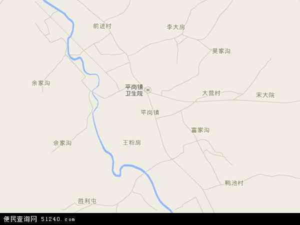 平岗镇地图 - 平岗镇电子地图 - 平岗镇高清地图 - 2024年平岗镇地图