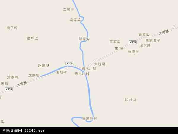 青木川镇地图图片