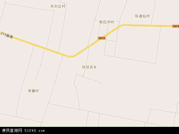 孙甘店乡地图 - 孙甘店乡电子地图 - 孙甘店乡高清地图 - 2026年孙甘店乡地图