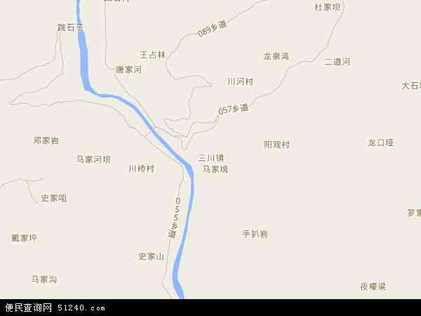 三川镇地图 - 三川镇电子地图 - 三川镇高清地图 - 2024年三川镇地图