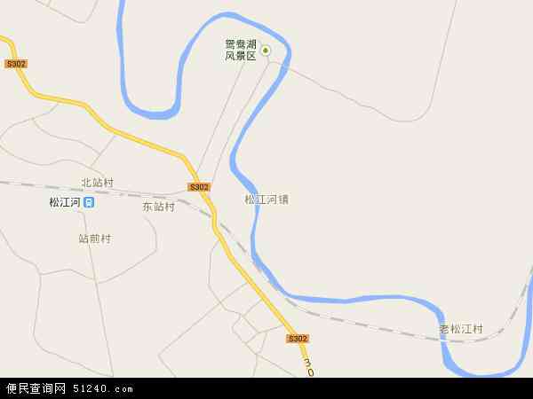 松江河镇地图 - 松江河镇电子地图 - 松江河镇高清地图 - 2024年松江河镇地图