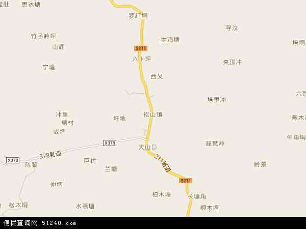 松山镇地图 - 松山镇电子地图 - 松山镇高清地图 - 2024年松山镇地图