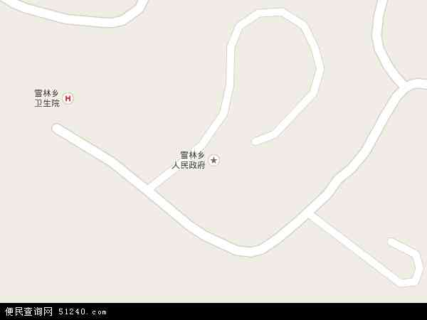 雪林佤族乡地图 - 雪林佤族乡电子地图 - 雪林佤族乡高清地图 - 2024年雪林佤族乡地图