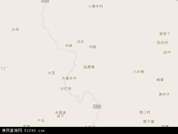 仙源镇地图 - 仙源镇电子地图 - 仙源镇高清地图 - 2024年仙源镇地图