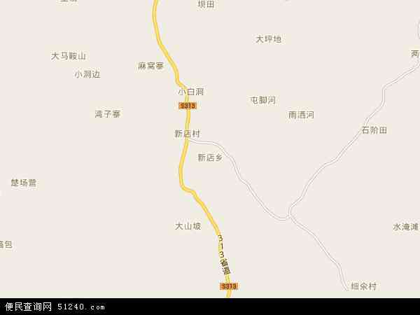 新店乡地图 - 新店乡电子地图 - 新店乡高清地图 - 2026年新店乡地图