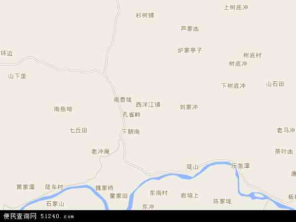 西洋江镇地图 - 西洋江镇电子地图 - 西洋江镇高清地图 - 2024年西洋江镇地图