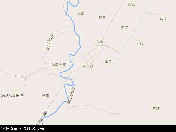 永平镇地图 - 永平镇电子地图 - 永平镇高清地图 - 2024年永平镇地图