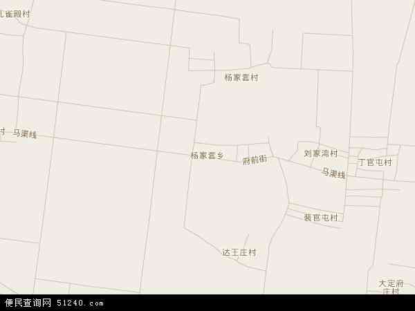 杨家套乡地图 - 杨家套乡电子地图 - 杨家套乡高清地图 - 2024年杨家套乡地图