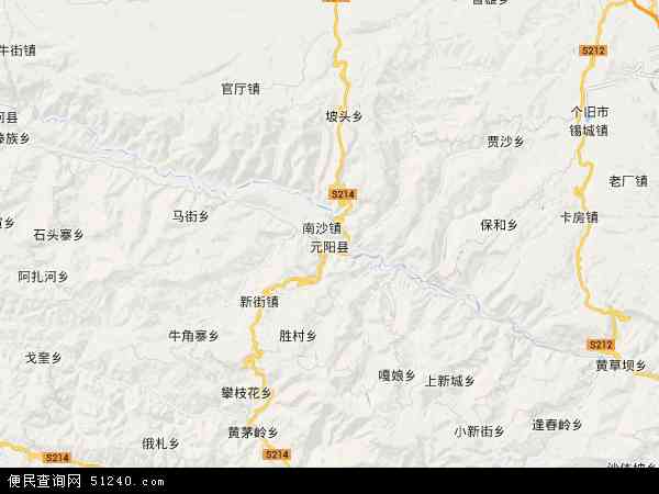 元阳县地图 - 元阳县电子地图 - 元阳县高清地图 - 2024年元阳县地图