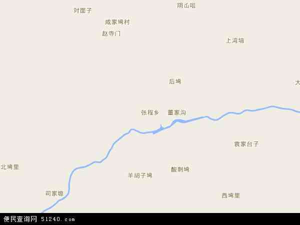 张程乡地图 - 张程乡电子地图 - 张程乡高清地图 - 2024年张程乡地图