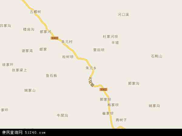 朱元乡地图 - 朱元乡电子地图 - 朱元乡高清地图 - 2024年朱元乡地图