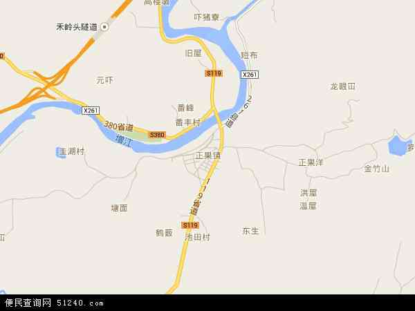 正果镇地图 - 正果镇电子地图 - 正果镇高清地图 - 2024年正果镇地图