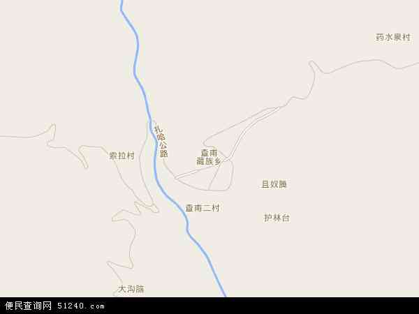 查甫藏族乡地图 - 查甫藏族乡电子地图 - 查甫藏族乡高清地图 - 2026年查甫藏族乡地图