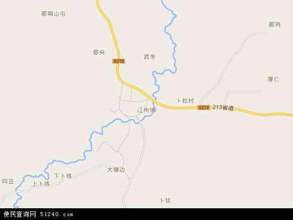 江州镇地图 - 江州镇电子地图 - 江州镇高清地图 - 2024年江州镇地图