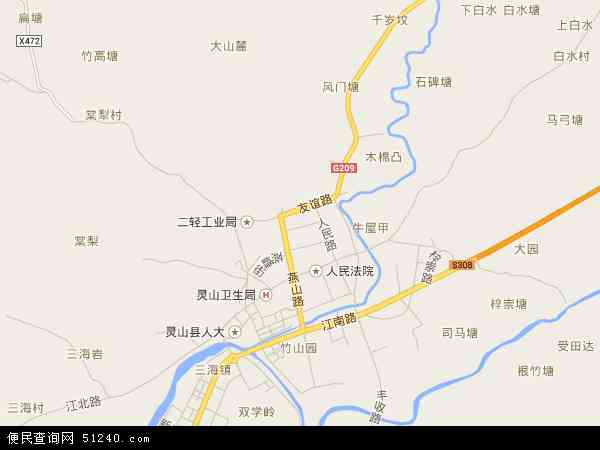 灵城镇地图 - 灵城镇电子地图 - 灵城镇高清地图 - 2024年灵城镇地图