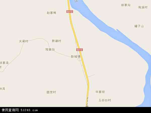 彭城镇地图 - 彭城镇电子地图 - 彭城镇高清地图 - 2024年彭城镇地图