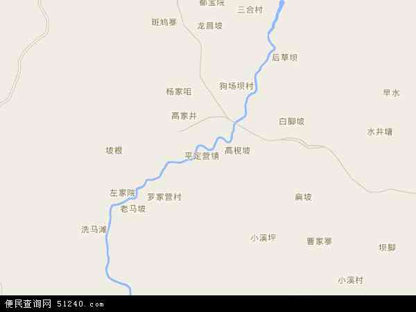 平定营镇地图 - 平定营镇电子地图 - 平定营镇高清地图 - 2024年平定营镇地图