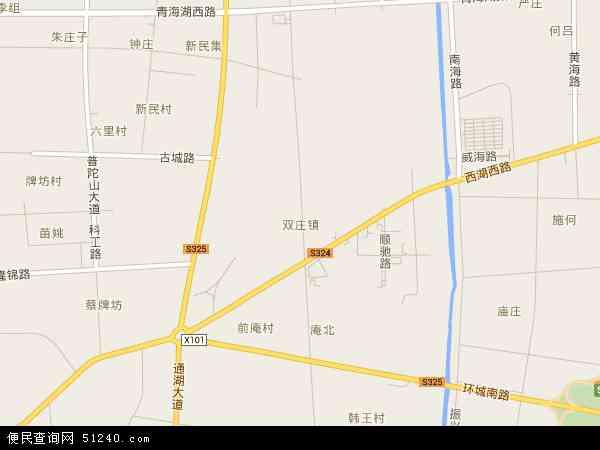 双庄镇地图 - 双庄镇电子地图 - 双庄镇高清地图 - 2024年双庄镇地图