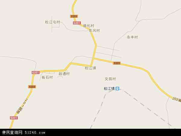 松江镇地图 - 松江镇电子地图 - 松江镇高清地图 - 2024年松江镇地图
