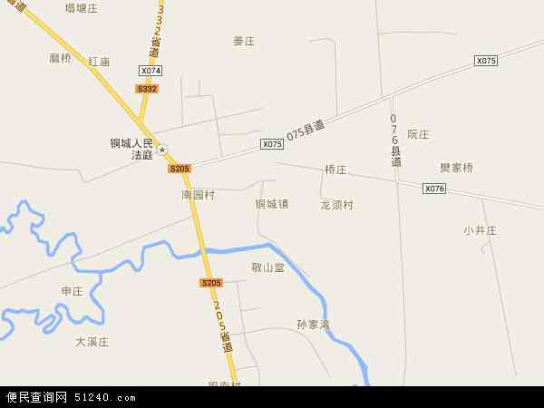 铜城镇地图图片
