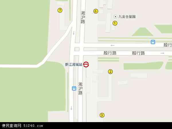 新江湾城地图 - 新江湾城电子地图 - 新江湾城高清地图 - 2024年新江湾城地图