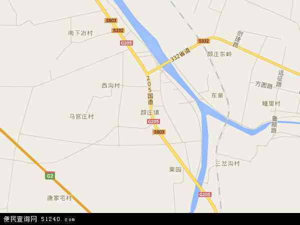颜庄镇地图 - 颜庄镇电子地图 - 颜庄镇高清地图 - 2024年颜庄镇地图