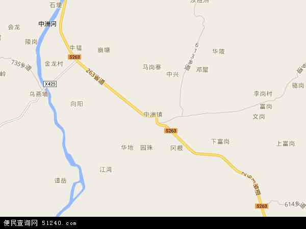中洲镇地图 - 中洲镇电子地图 - 中洲镇高清地图 - 2024年中洲镇地图