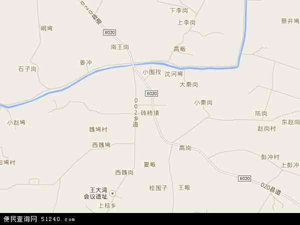 砖桥镇地图 - 砖桥镇电子地图 - 砖桥镇高清地图 - 2024年砖桥镇地图