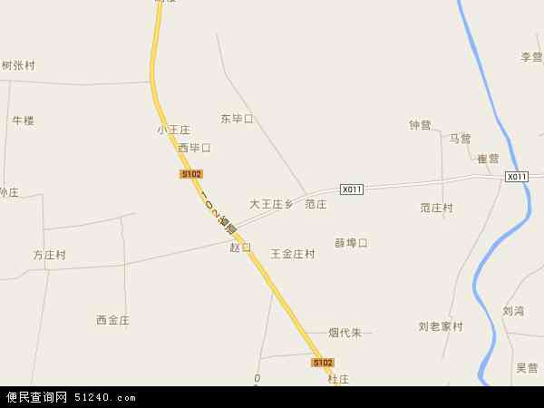 大王庄乡地图 - 大王庄乡电子地图 - 大王庄乡高清地图 - 2024年大王庄乡地图