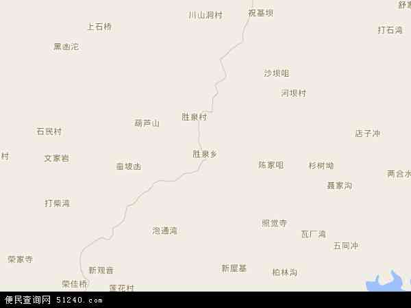 胜泉乡地图 - 胜泉乡电子地图 - 胜泉乡高清地图 - 2024年胜泉乡地图