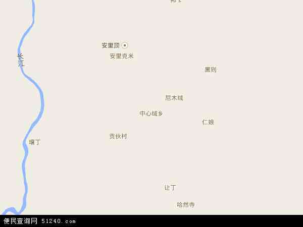 中心绒乡地图 - 中心绒乡电子地图 - 中心绒乡高清地图 - 2024年中心绒乡地图