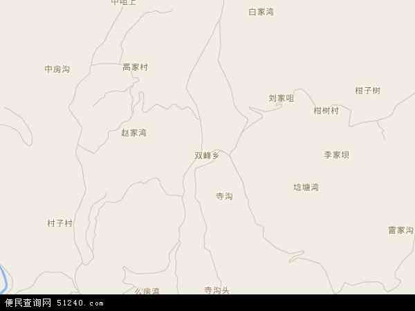 双峰乡地图 - 双峰乡电子地图 - 双峰乡高清地图 - 2024年双峰乡地图