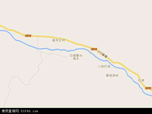 白银蒙古族乡地图 - 白银蒙古族乡电子地图 - 白银蒙古族乡高清地图 - 2024年白银蒙古族乡地图