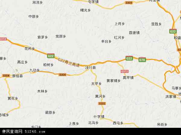 泾川 地图图片