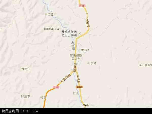 甘南藏族自治州地图 - 甘南藏族自治州电子地图 - 甘南藏族自治州高清地图 - 2024年甘南藏族自治州地图