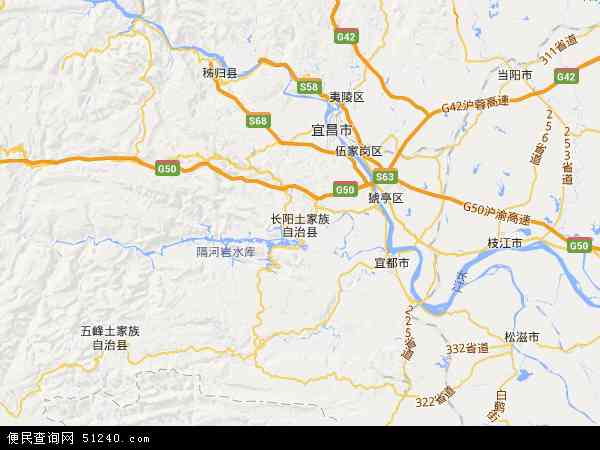 长阳镇地图图片