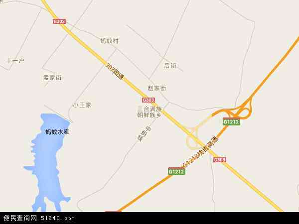 三合满族朝鲜族乡地图 - 三合满族朝鲜族乡电子地图 - 三合满族朝鲜族乡高清地图 - 2026年三合满族朝鲜族乡地图