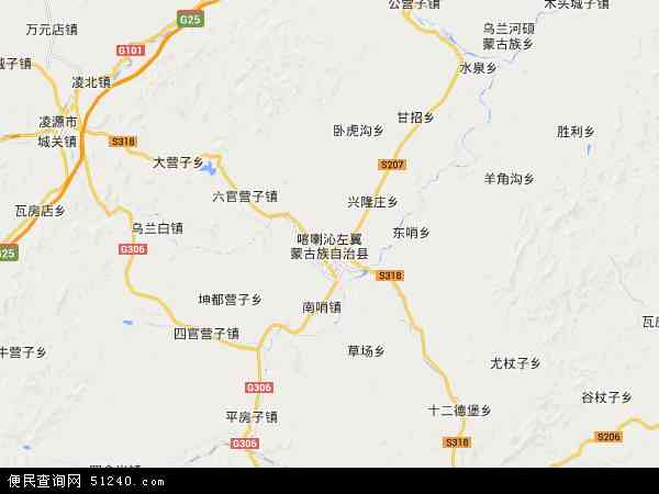 喀左县行政地图图片