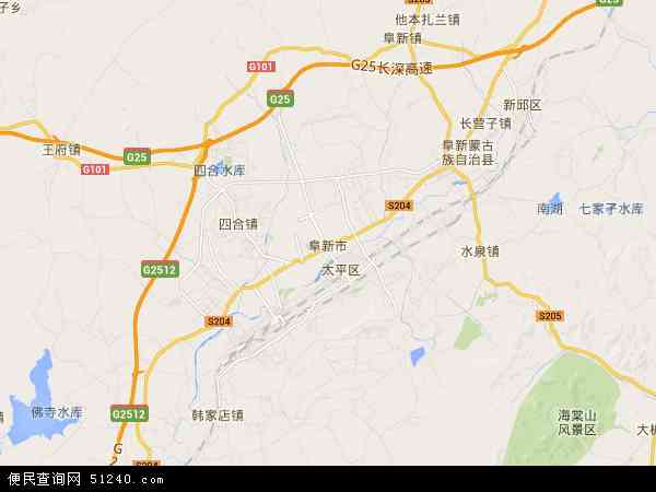 辽宁省阜新市地图(地图)