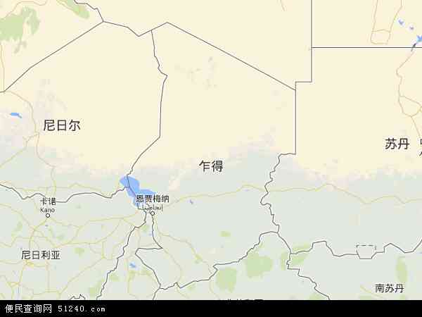 乍得地图 - 乍得电子地图 - 乍得高清地图 - 2022年乍得地图