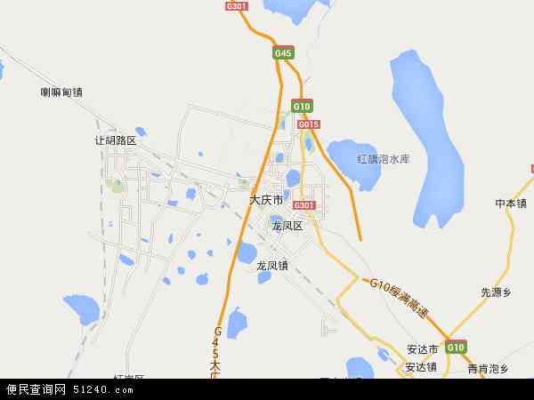 大庆市地图 - 大庆市电子地图 - 大庆市高清地图 - 2024年大庆市地图