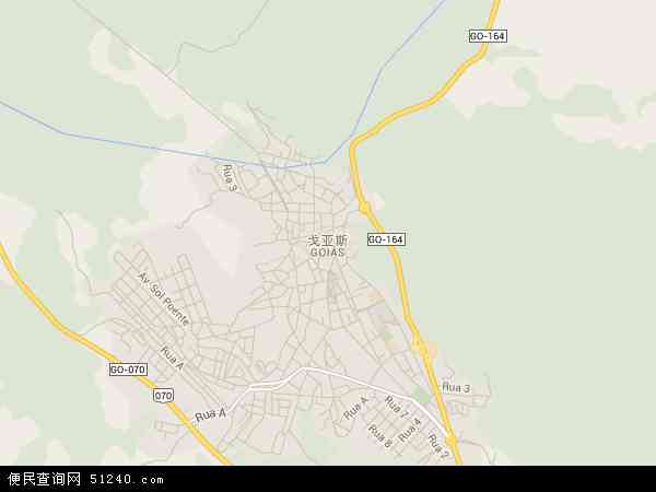 戈亚斯地图 - 戈亚斯电子地图 - 戈亚斯高清地图 - 2024年戈亚斯地图