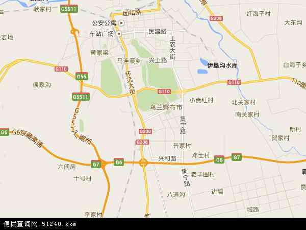 集宁区地图 - 集宁区电子地图 - 集宁区高清地图 - 2024年集宁区地图