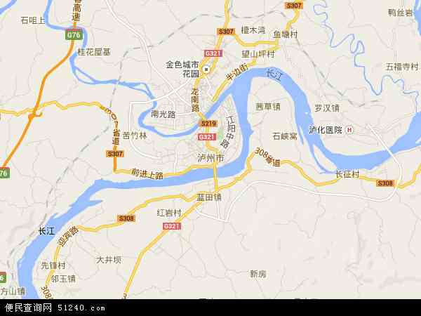 泸州市卫星地图高清版图片