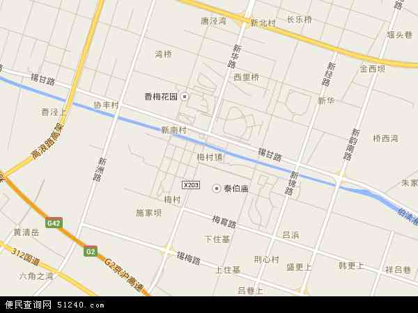 无锡梅村古镇地图图片