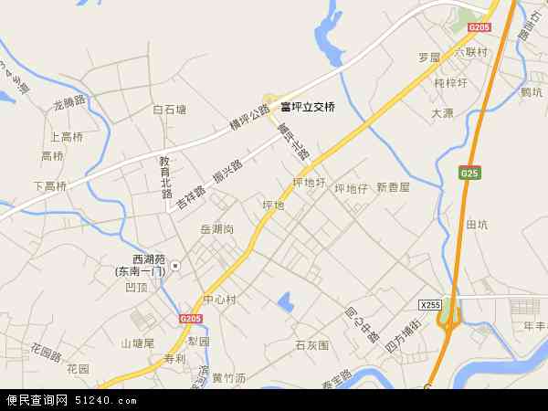 深圳龙岗区坪地镇地图图片